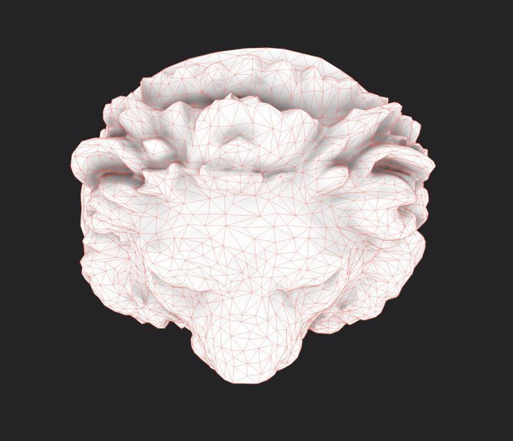 Lion Head Pendant 3d print model and gameready model Low-poly 3D model_13