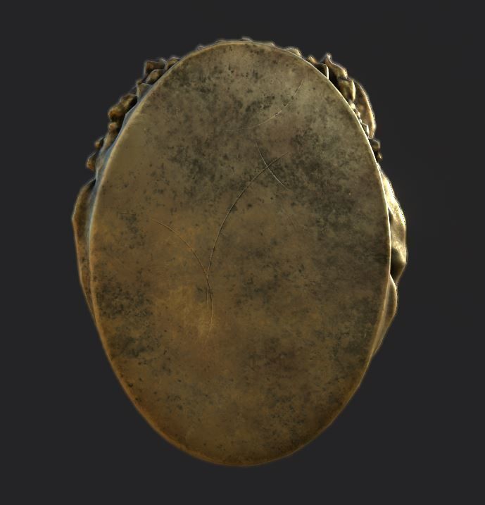 Lion Head Pendant 3d print model and gameready model Low-poly 3D model_4