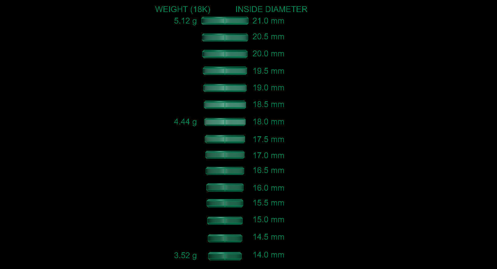Chamfer Wedding Band 4 mm wide 3D print model_20