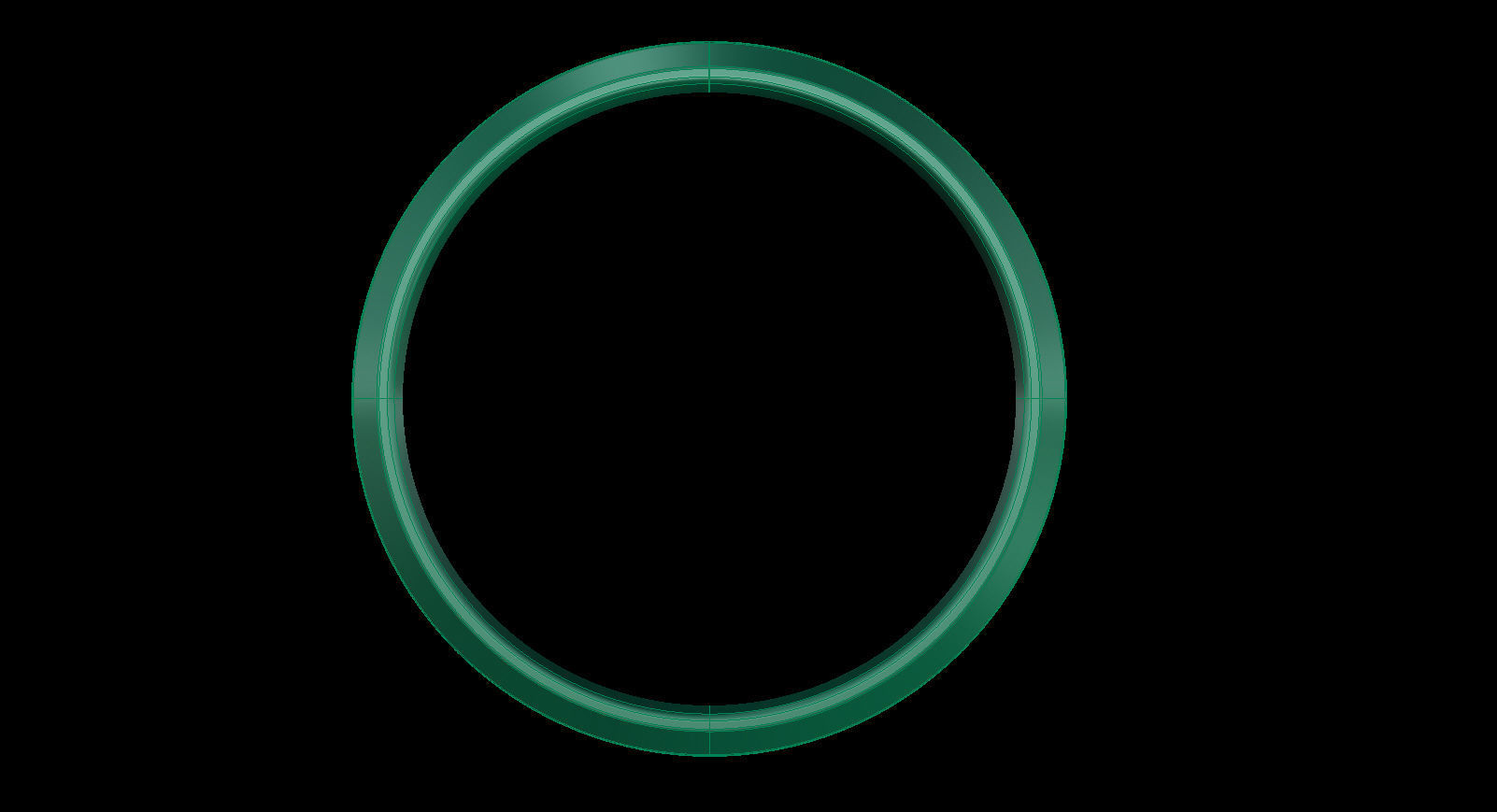 Chamfer Wedding Band 4 mm wide 3D print model_16