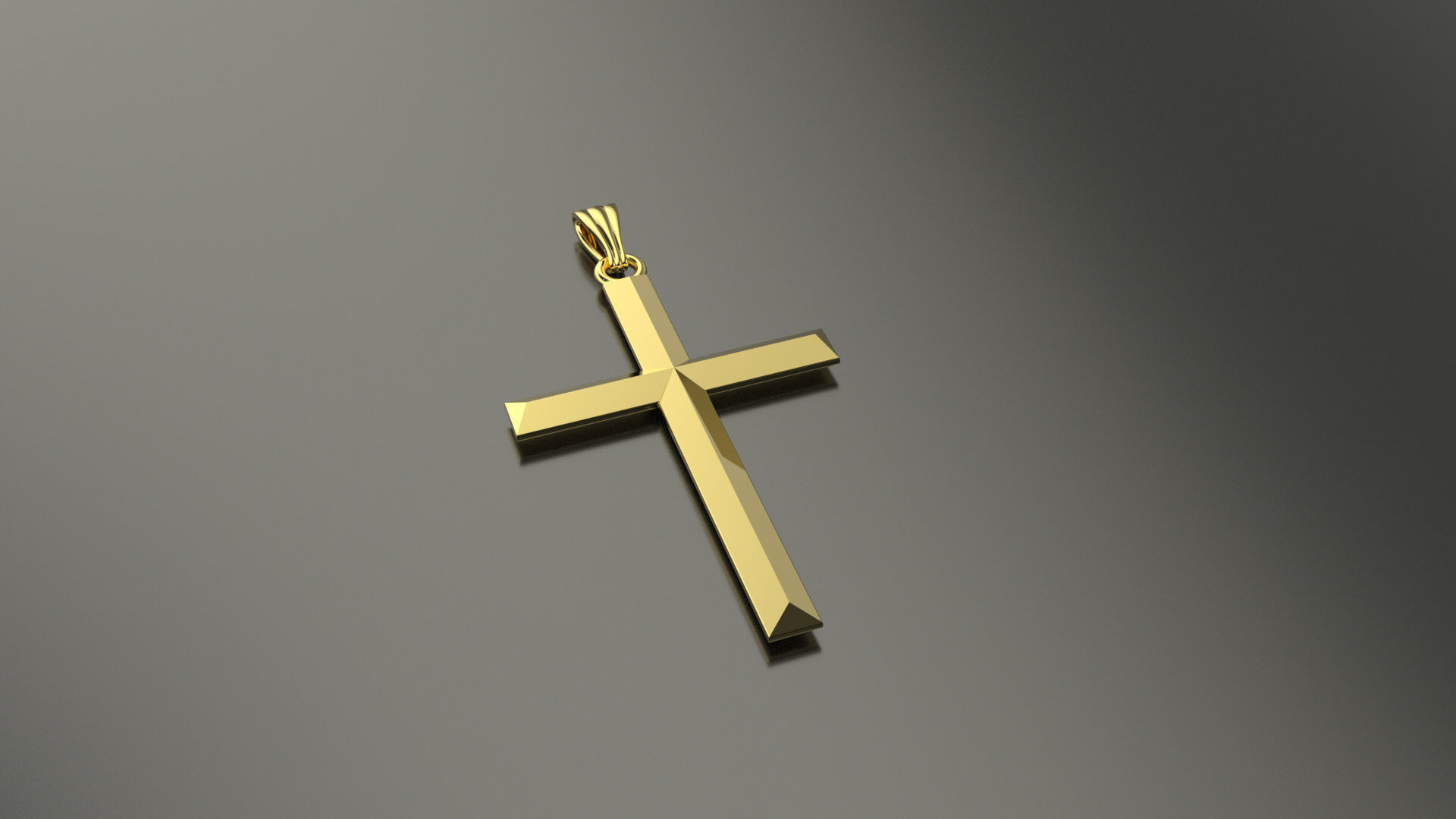 Cross Necklace 09 3D print model_4