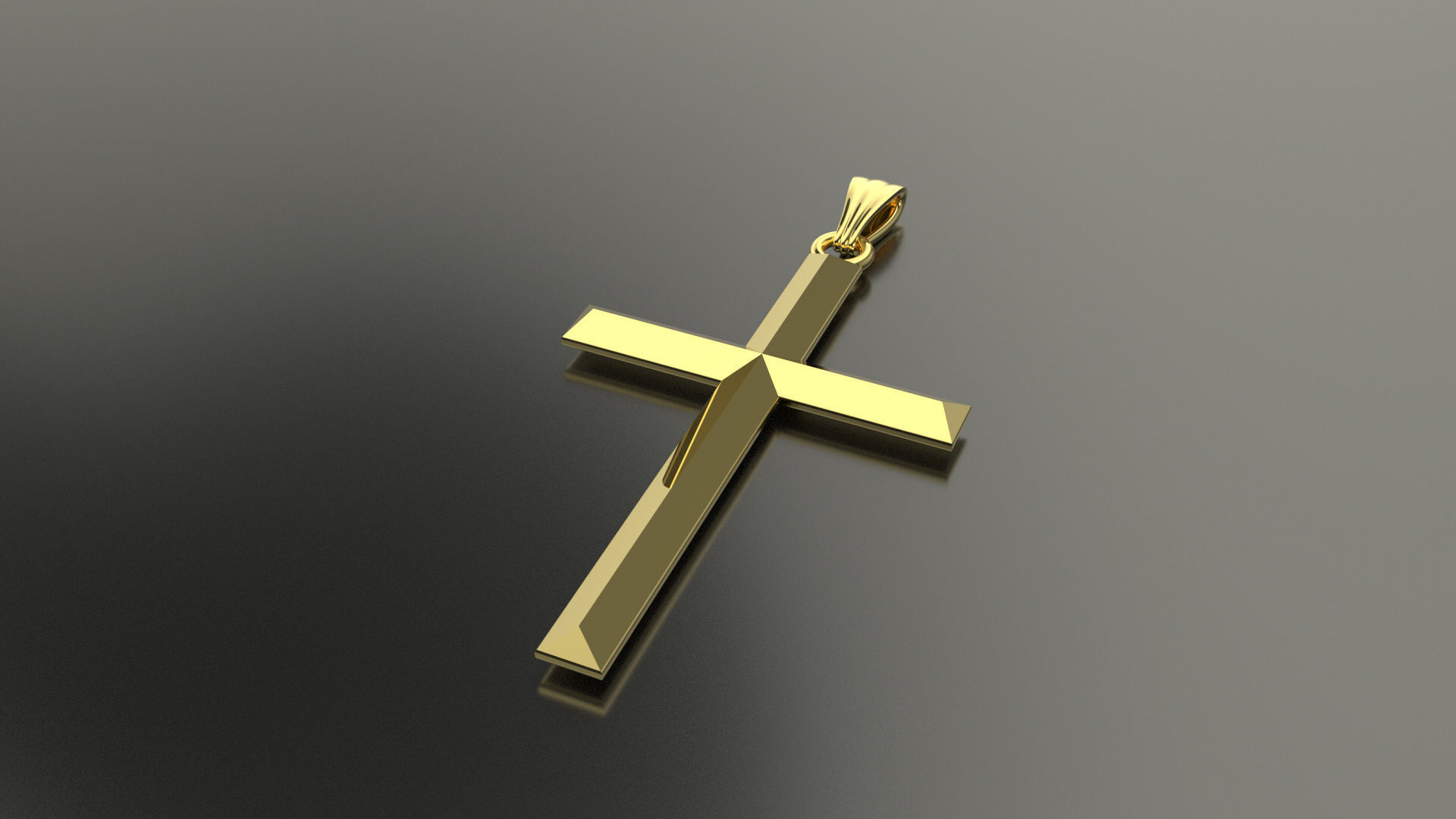 Cross Necklace 09 3D print model_2