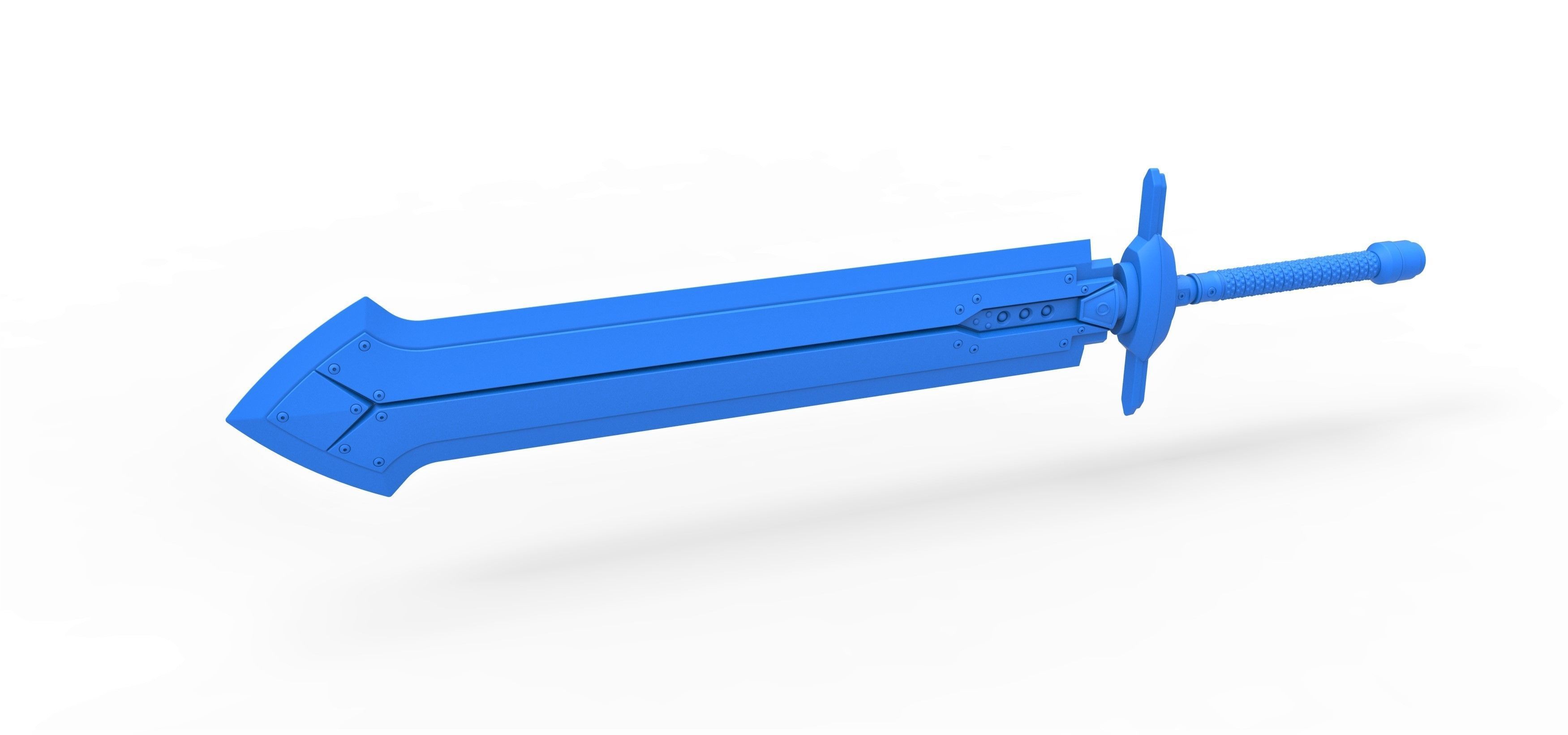 Iron blade from the game Final Fantasy 7 Remake 3D print model_9