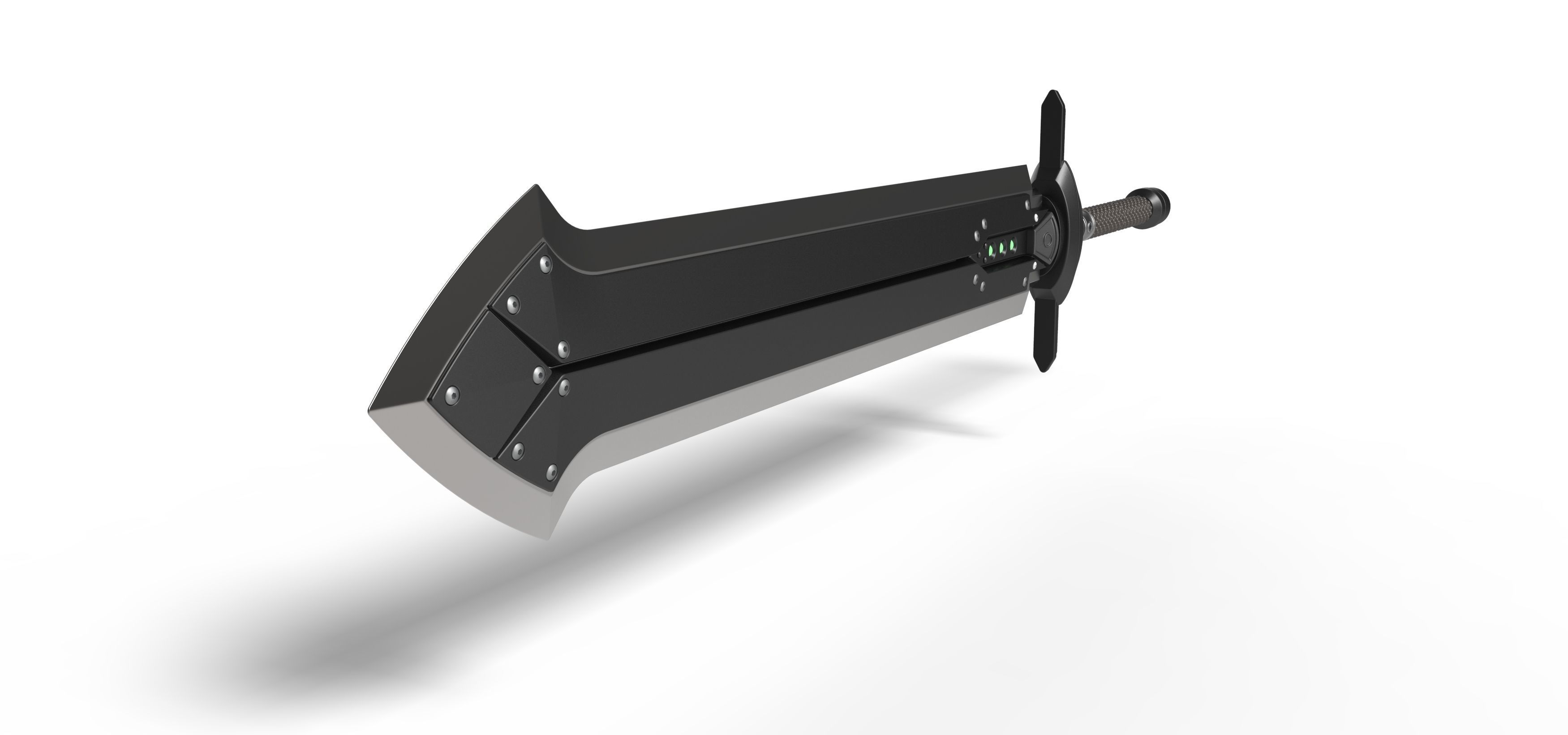 Iron blade from the game Final Fantasy 7 Remake 3D print model_2