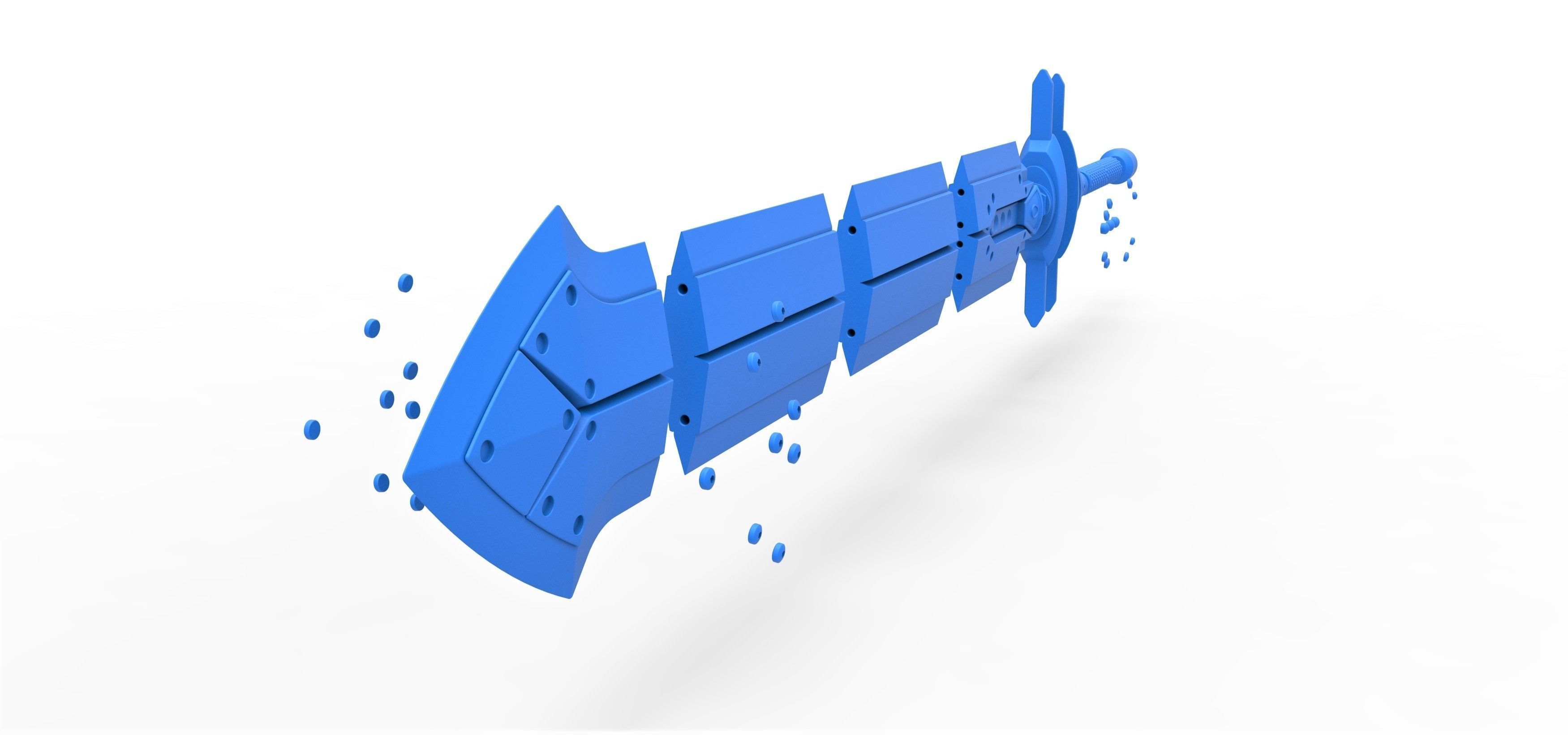 Iron blade from the game Final Fantasy 7 Remake 3D print model_14