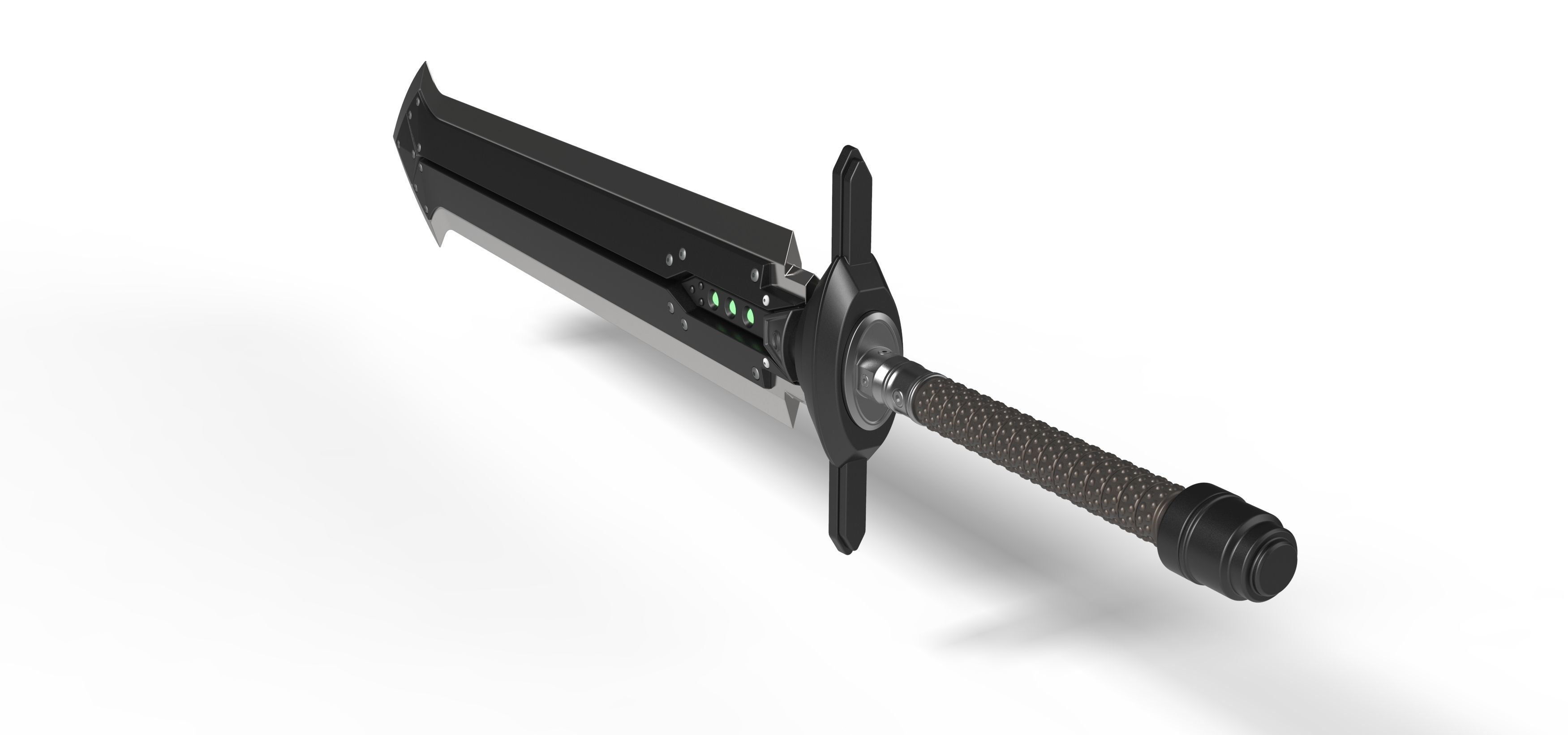 Iron blade from the game Final Fantasy 7 Remake 3D print model_8