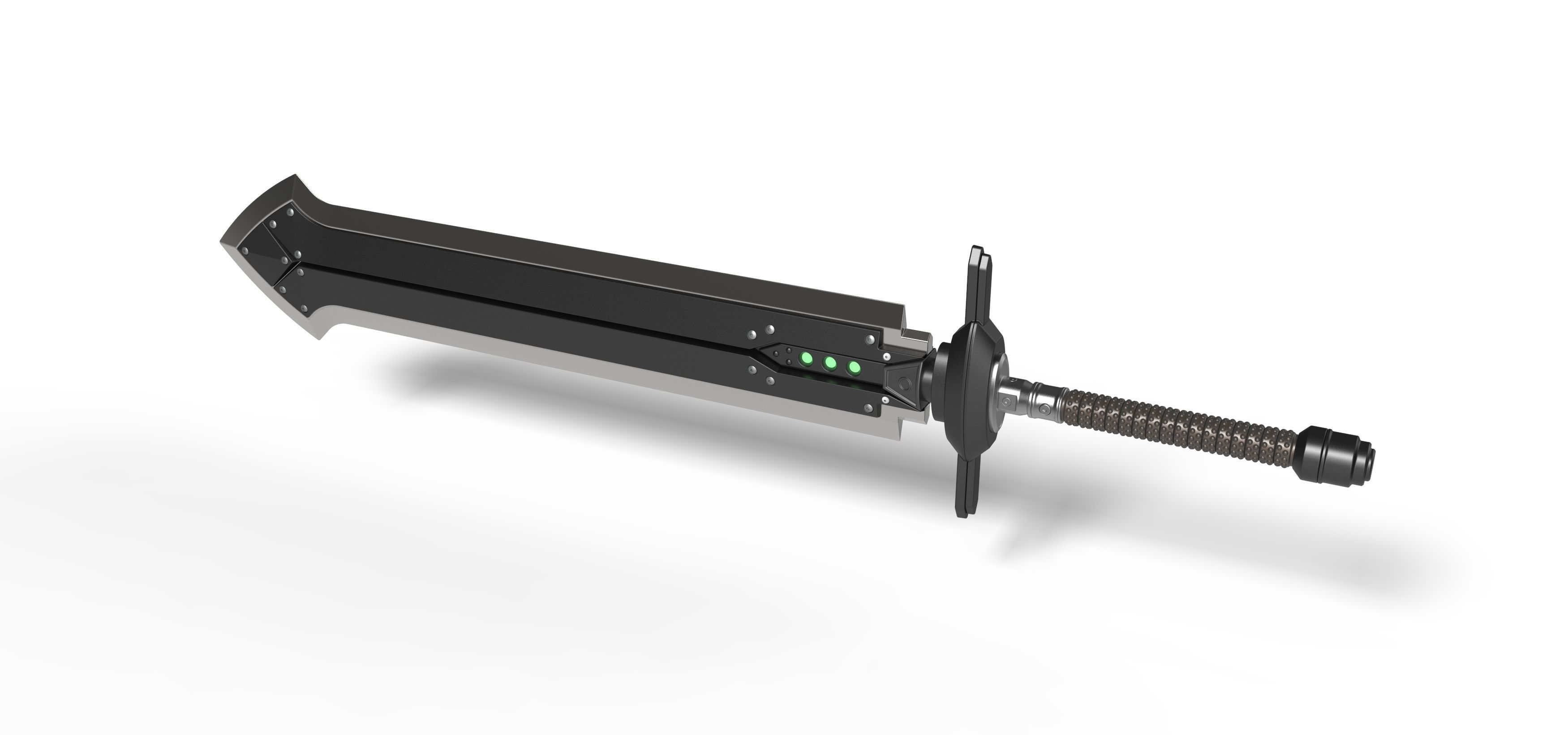 Iron blade from the game Final Fantasy 7 Remake 3D print model_7