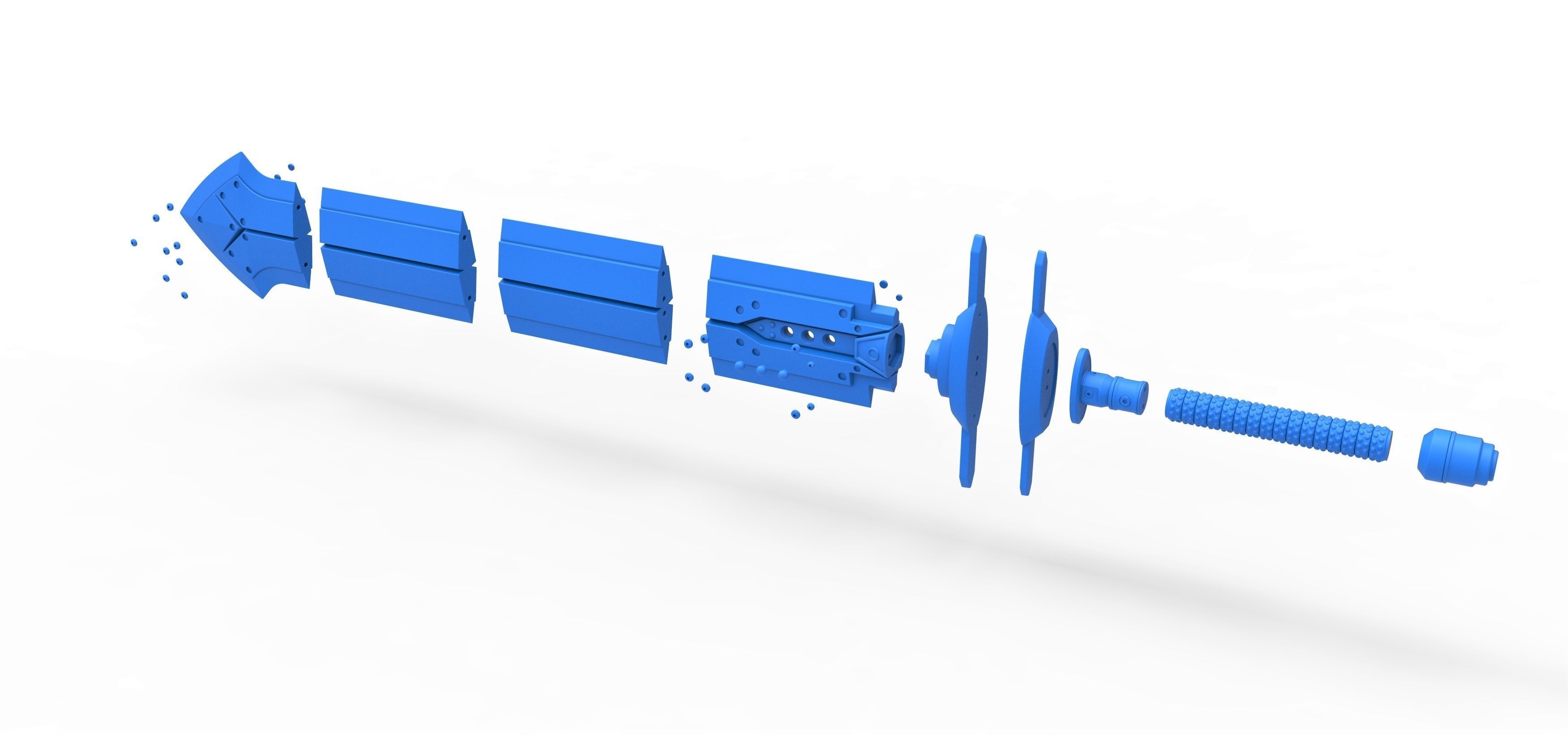 Iron blade from the game Final Fantasy 7 Remake 3D print model_16