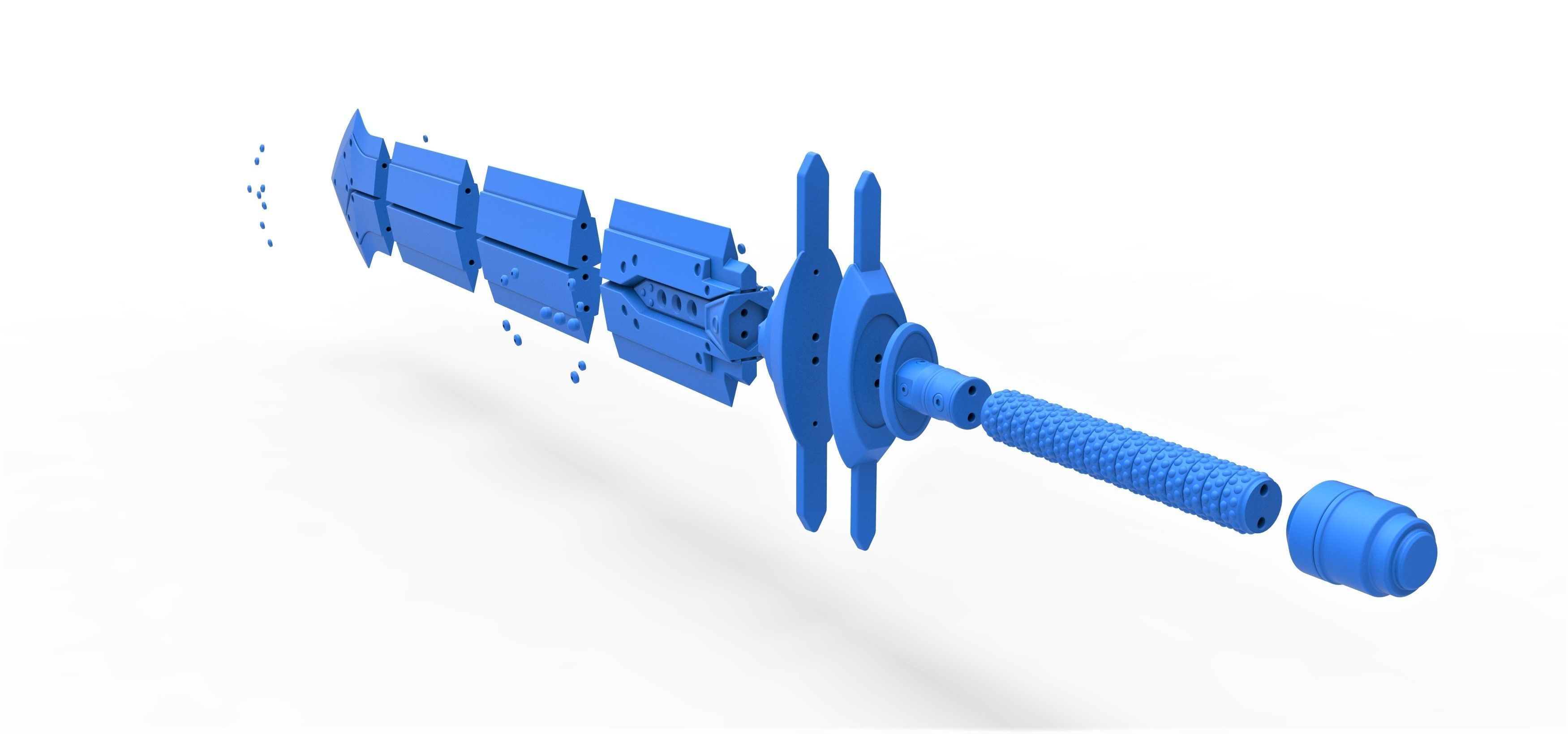 Iron blade from the game Final Fantasy 7 Remake 3D print model_17