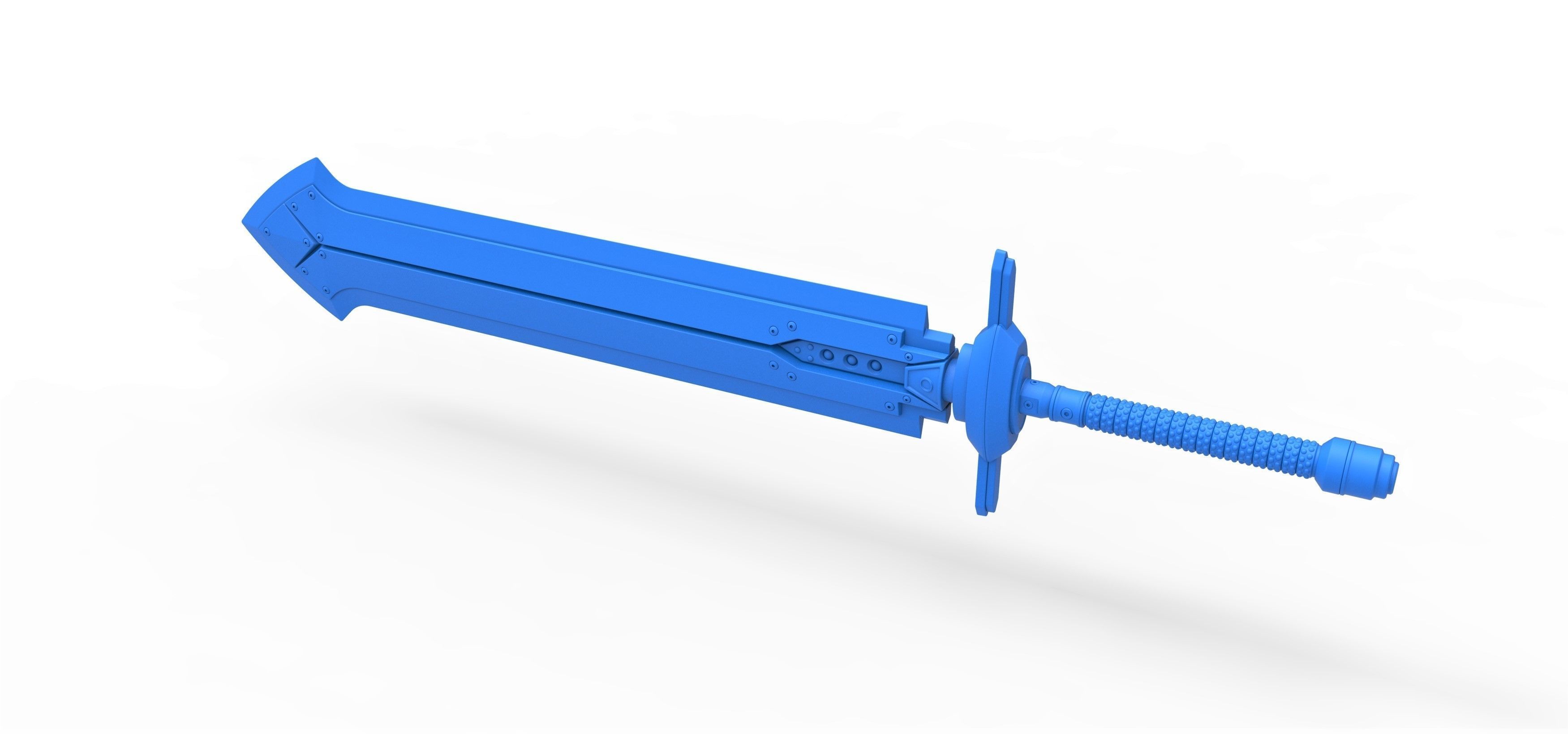 Iron blade from the game Final Fantasy 7 Remake 3D print model_11