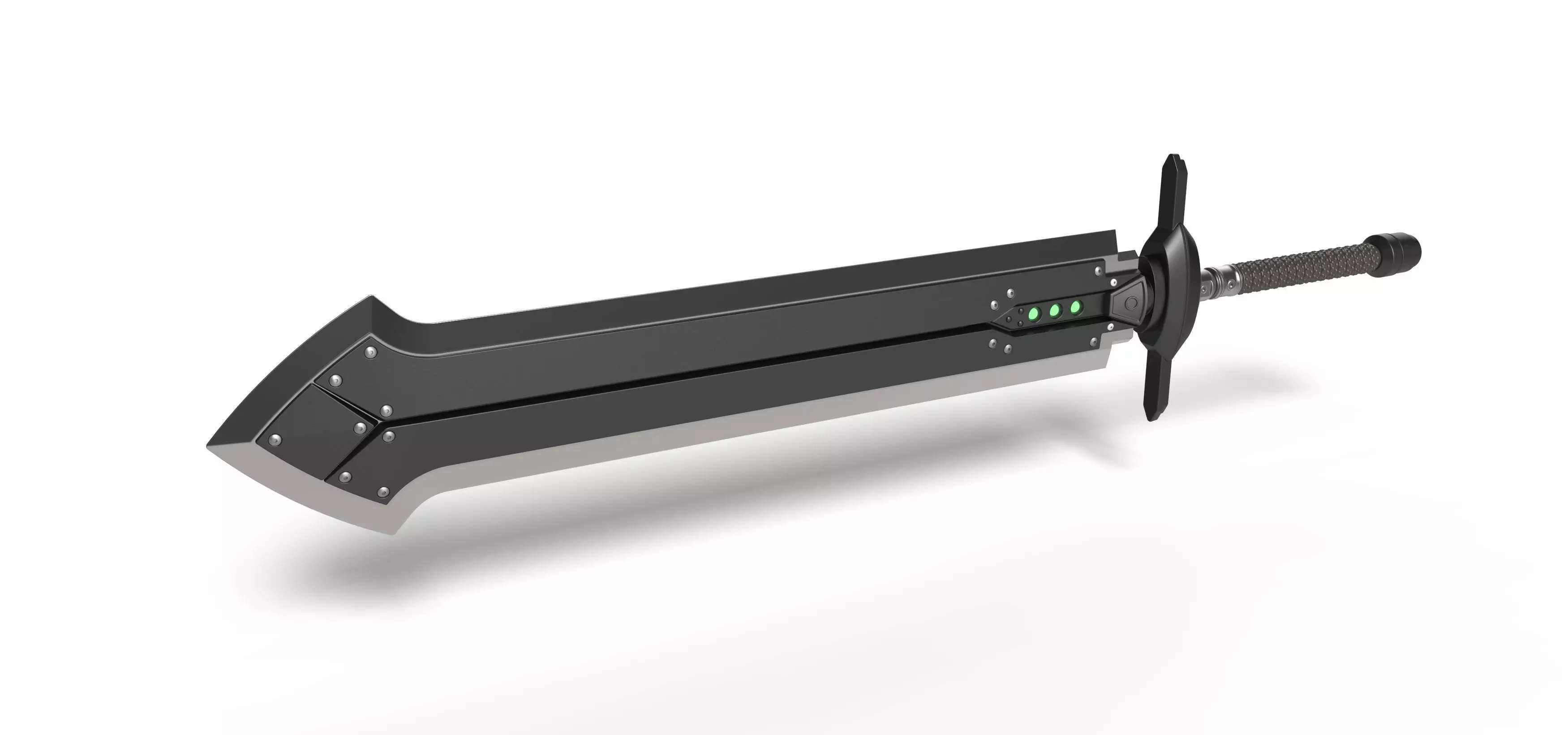 Iron blade from the game Final Fantasy 7 Remake 3D print model_0