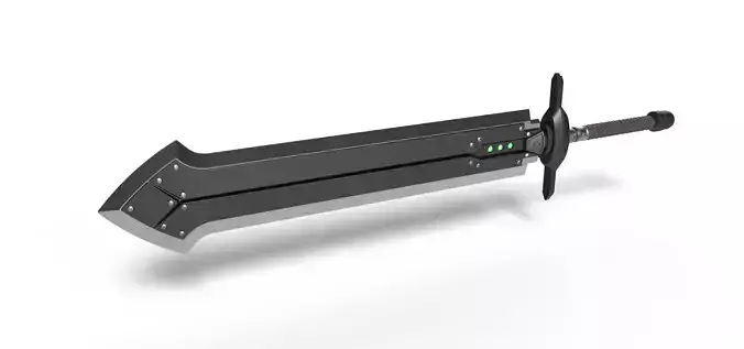 Iron blade from the game Final Fantasy 7 Remake 3D print model