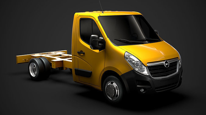 Opel Movano SingleCab DW E20 Chassis 2014 3D model