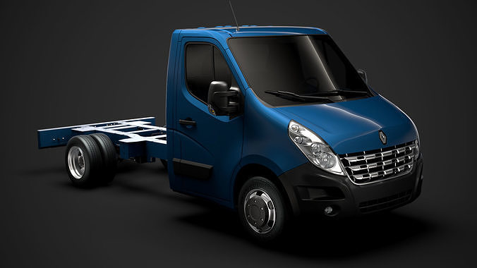 Renault Master SingleCab DW E20 Chassis 2010 3D model