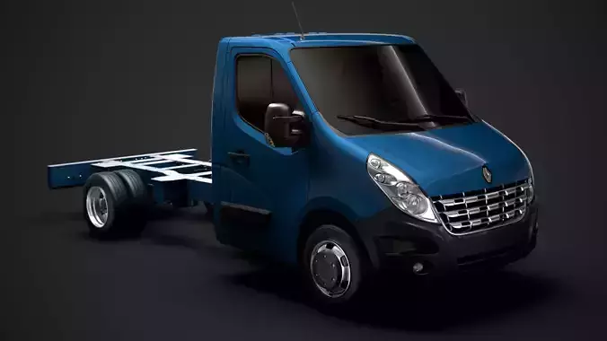 Renault Master SingleCab DW E20 Chassis 2010 3D model
