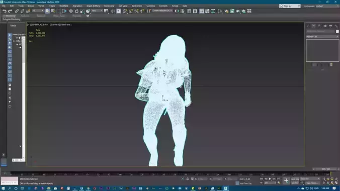 3D Character design for actor Scarlett Johansson 2 Ready for animation