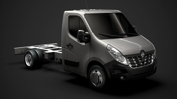 Renault Master SingleCab DW E20 Chassis 2014 3D model