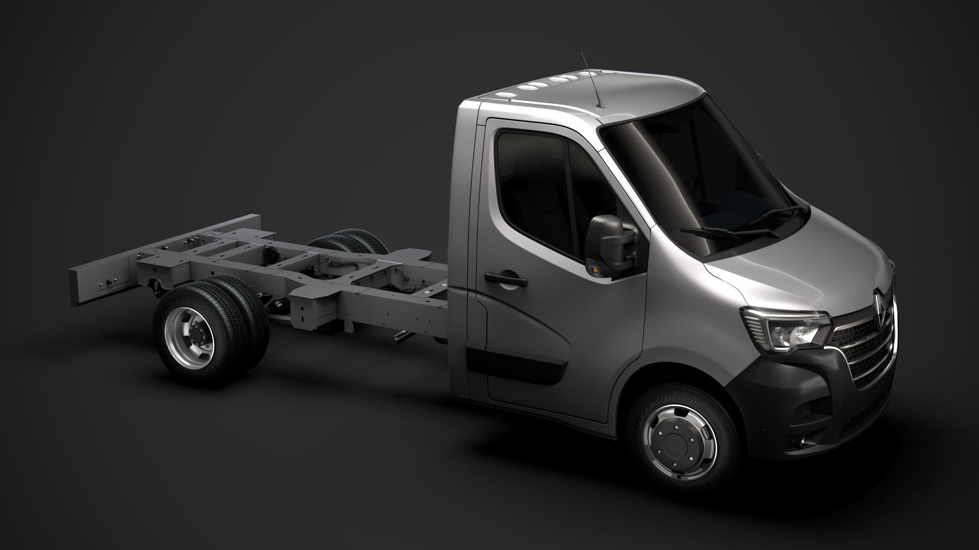 Renault Master SingleCab DW E20 Chassis 2020 3D model_12