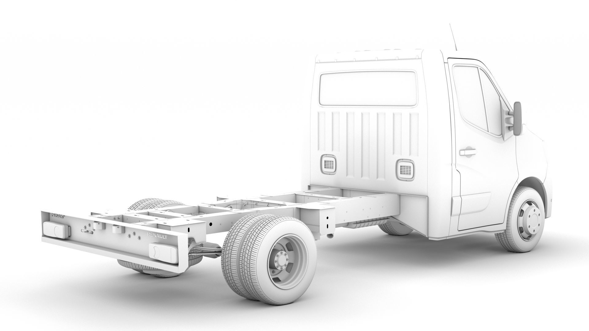 Renault Master SingleCab DW E20 Chassis 2020 3D model_16