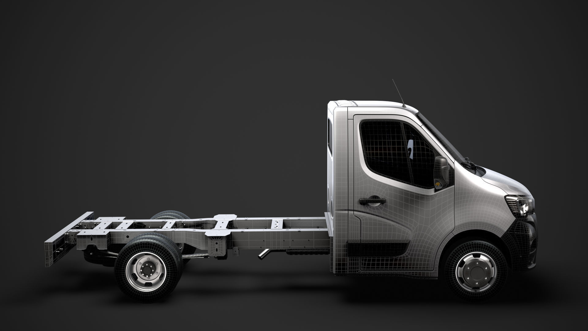 Renault Master SingleCab DW E20 Chassis 2020 3D model_29