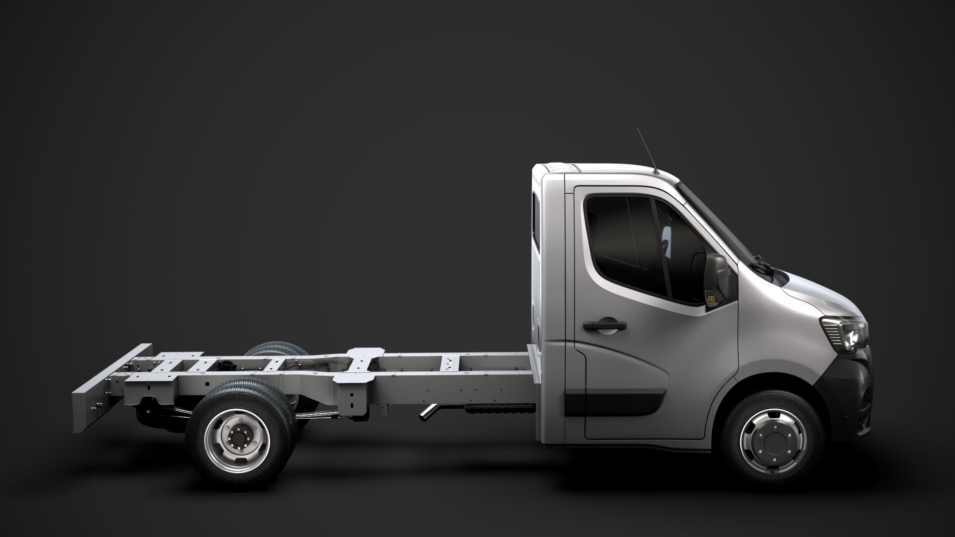 Renault Master SingleCab DW E20 Chassis 2020 3D model_1