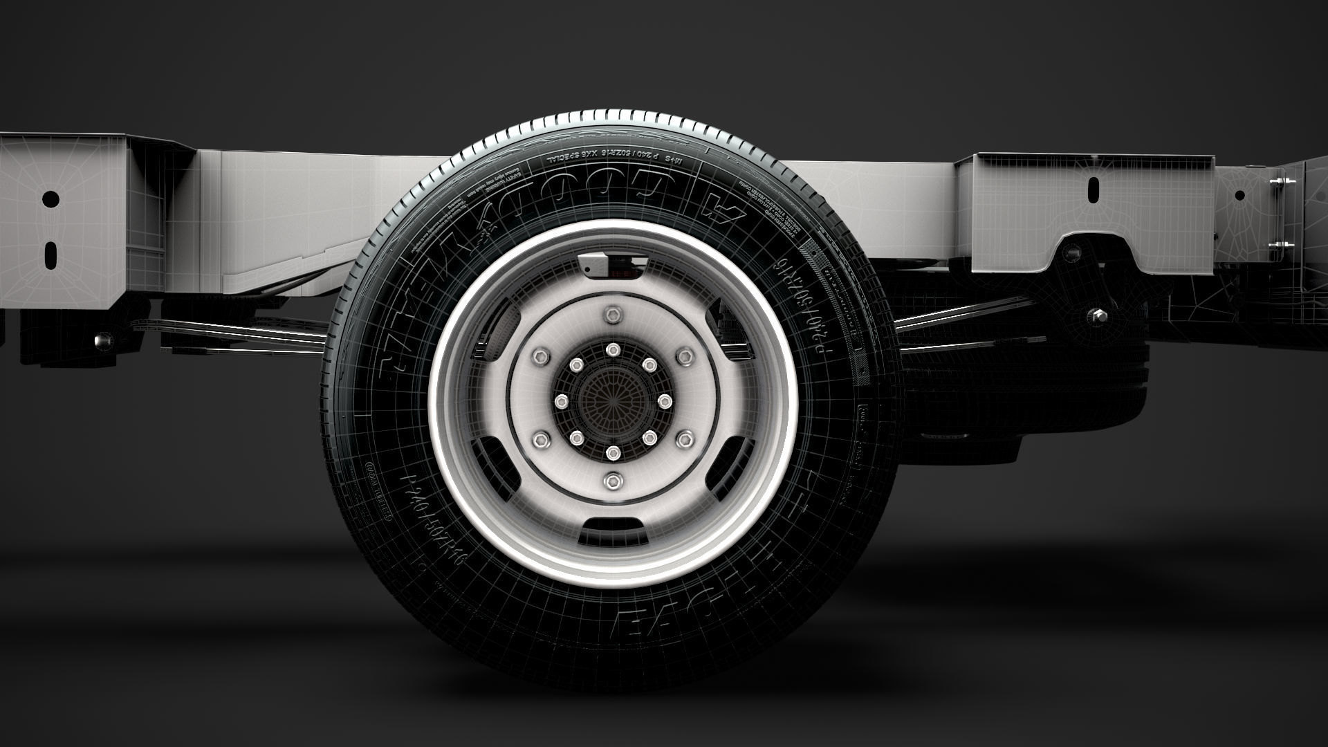 Renault Master SingleCab DW E20 Chassis 2020 3D model_35