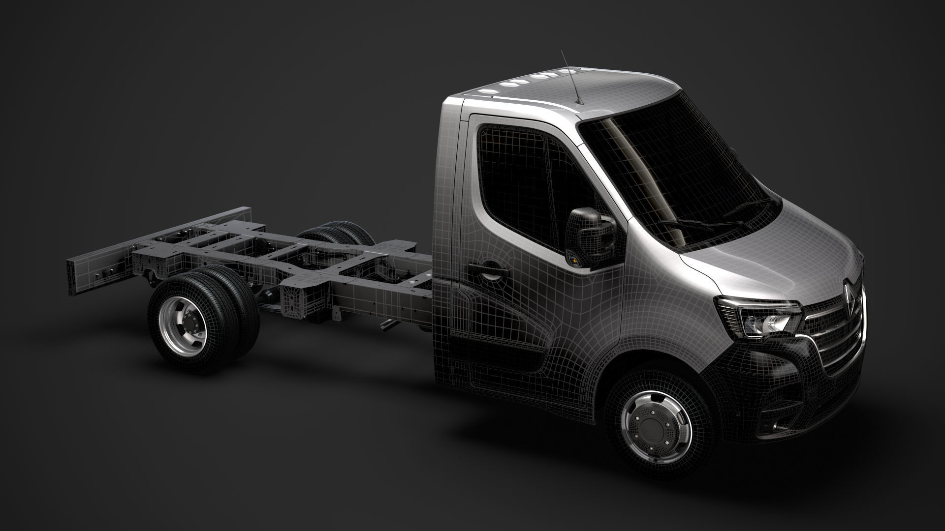 Renault Master SingleCab DW E20 Chassis 2020 3D model_40