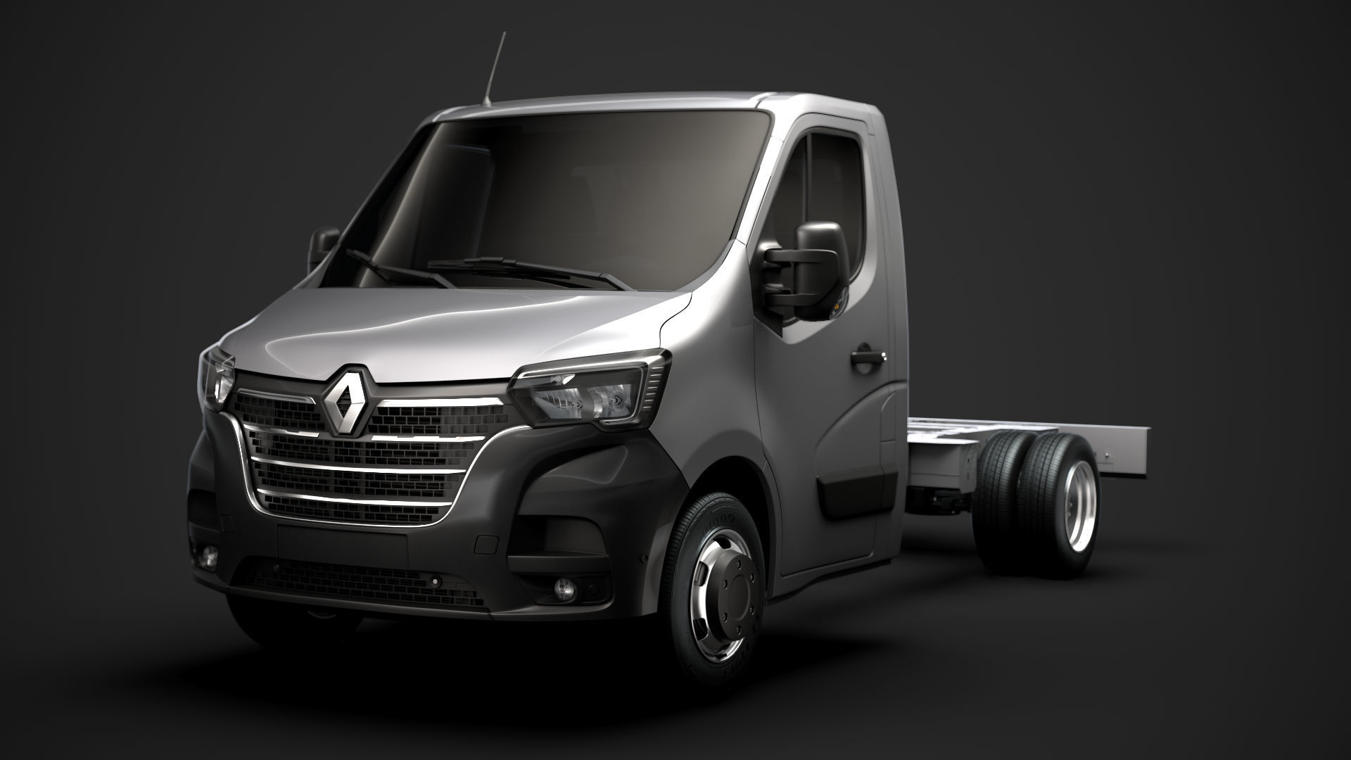 Renault Master SingleCab DW E20 Chassis 2020 3D model_8
