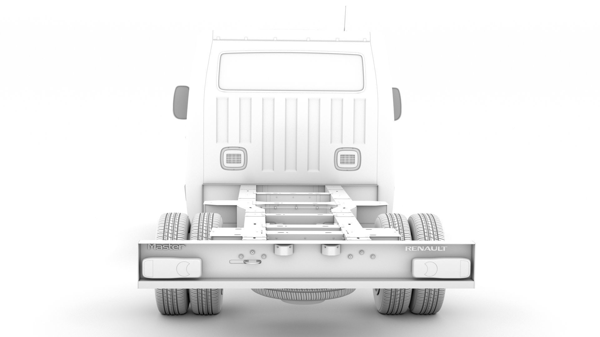 Renault Master SingleCab DW E20 Chassis 2020 3D model_27