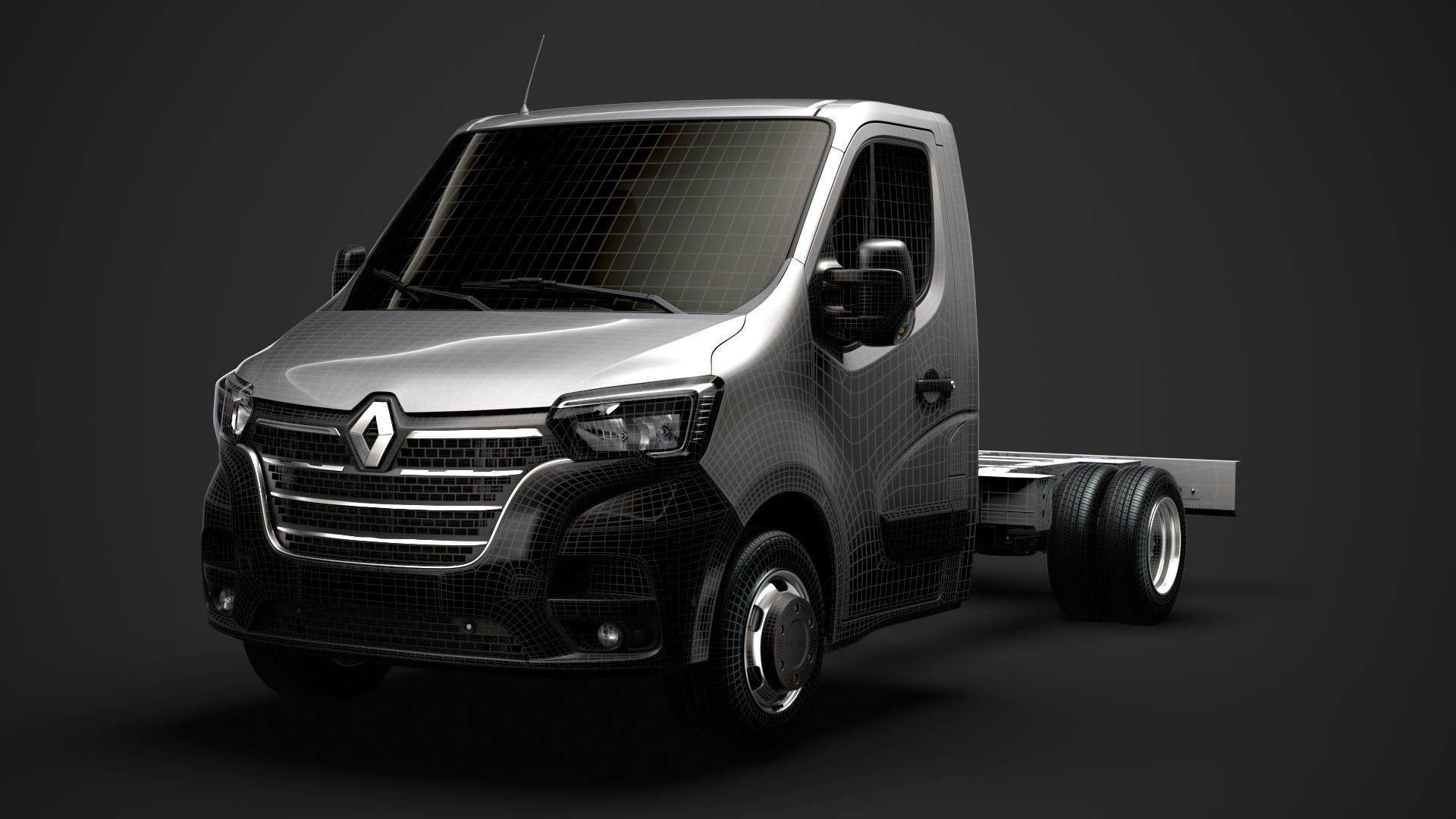 Renault Master SingleCab DW E20 Chassis 2020 3D model_36
