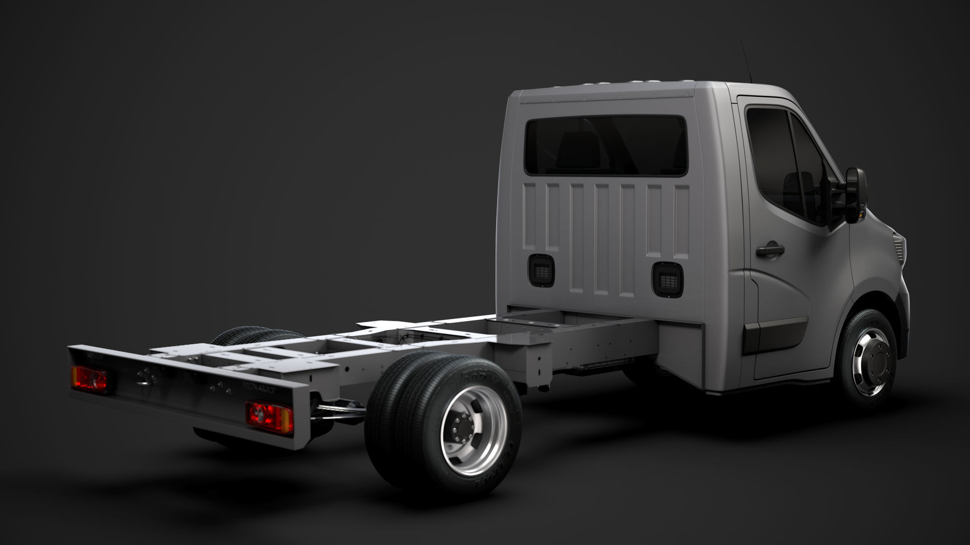 Renault Master SingleCab DW E20 Chassis 2020 3D model_2