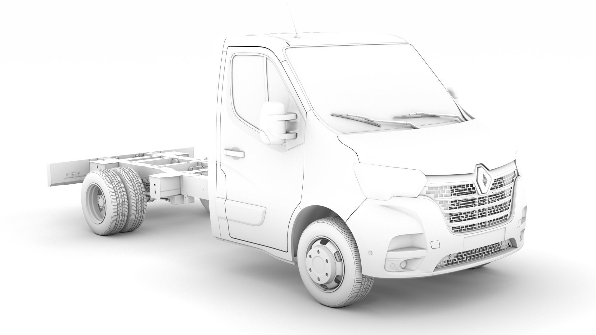 Renault Master SingleCab DW E20 Chassis 2020 3D model_14