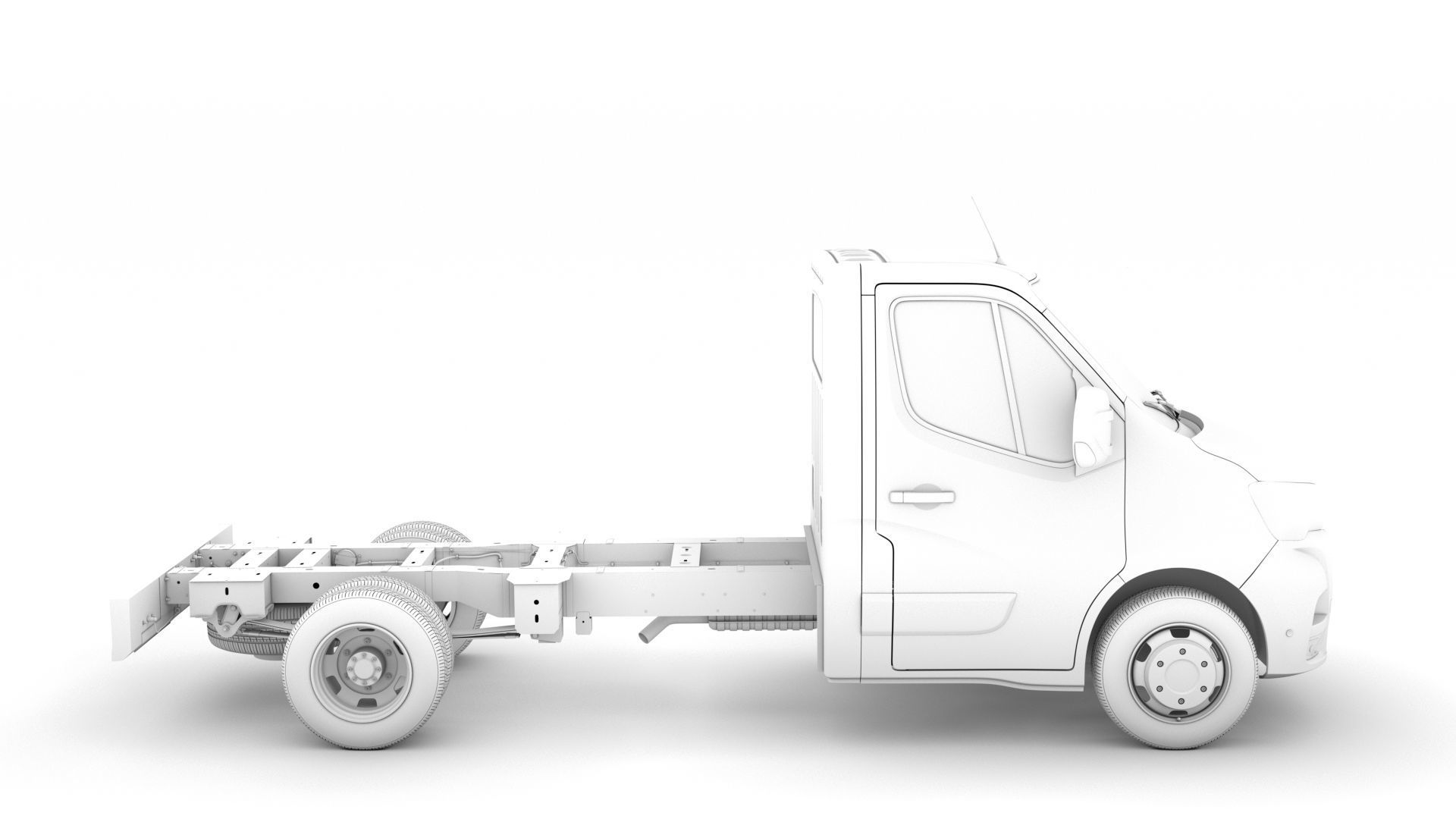 Renault Master SingleCab DW E20 Chassis 2020 3D model_15