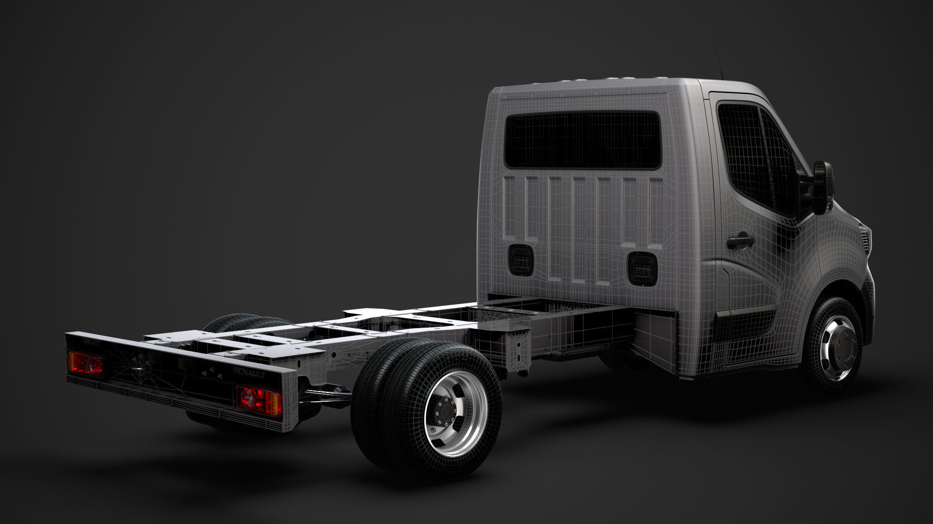Renault Master SingleCab DW E20 Chassis 2020 3D model_30