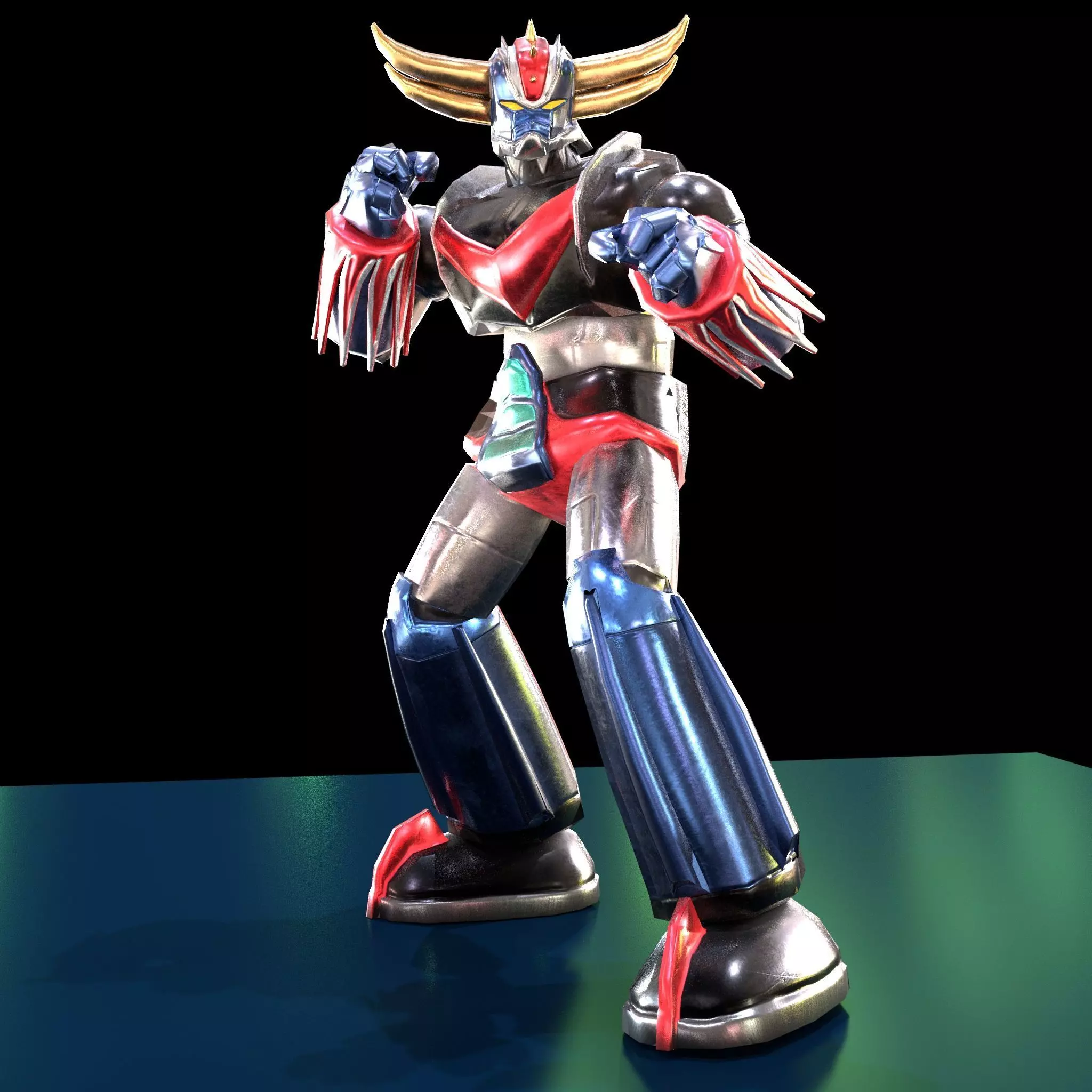 UFO Grendizer Low-poly 3D model_0