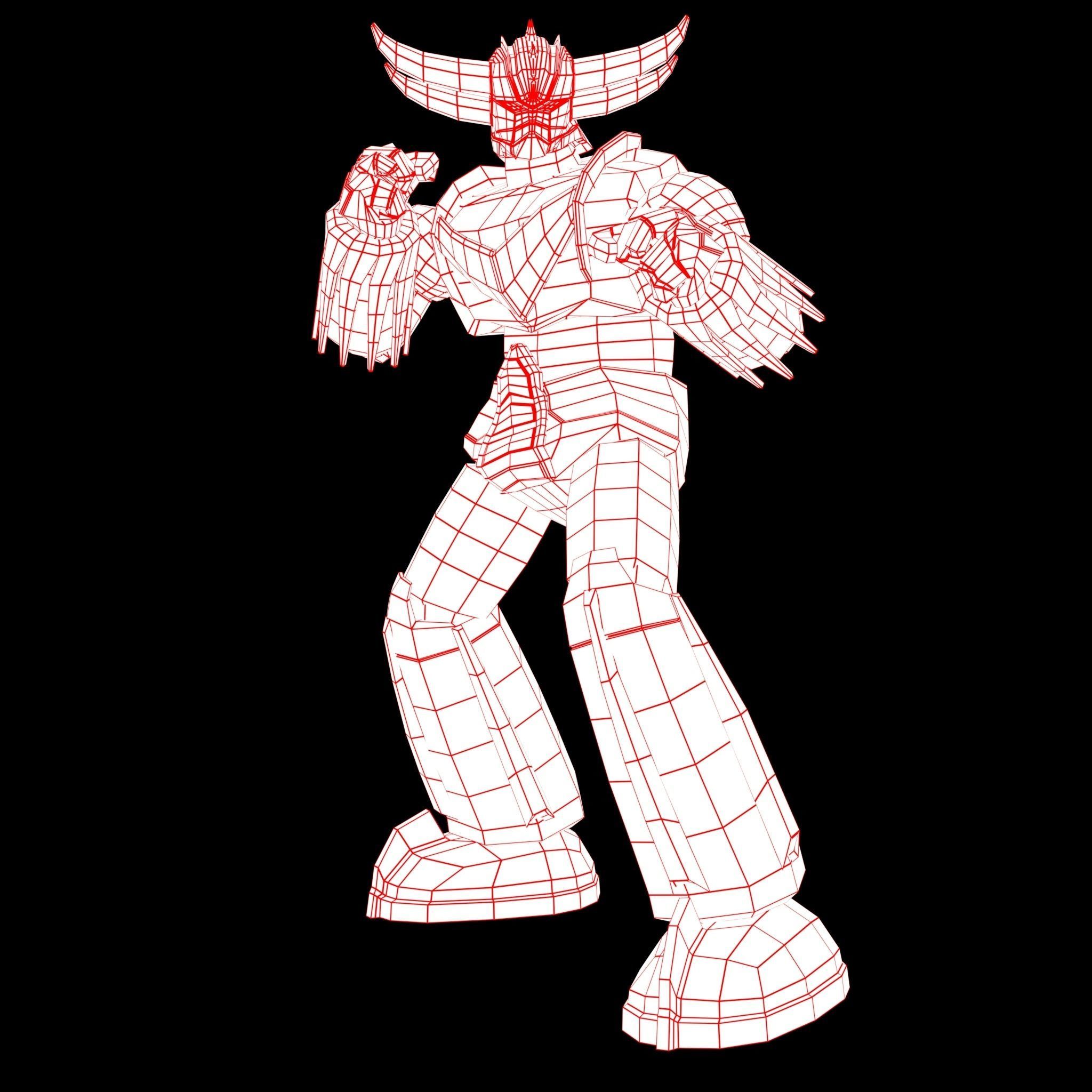 UFO Grendizer Low-poly 3D model_2