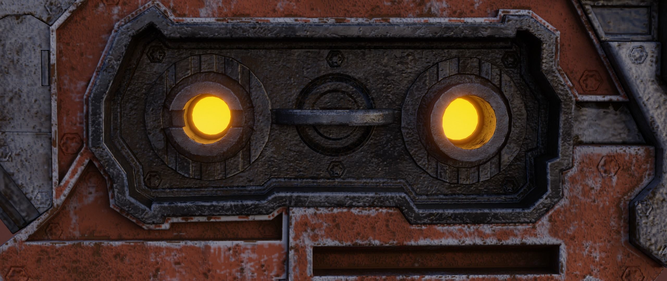 Sci-fi Heavy Blaster Low-poly 3D model_4