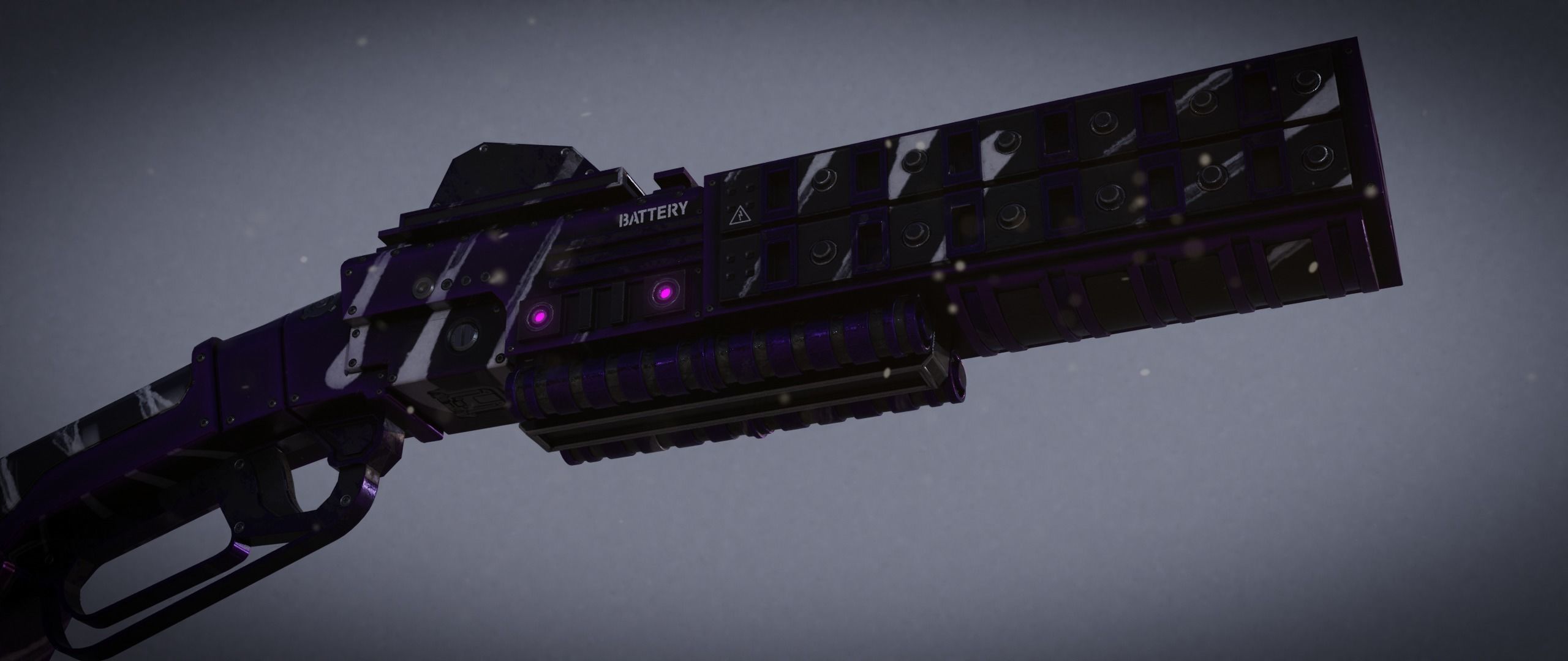 Peacekeeper futuristic gun Low-poly 3D model_46