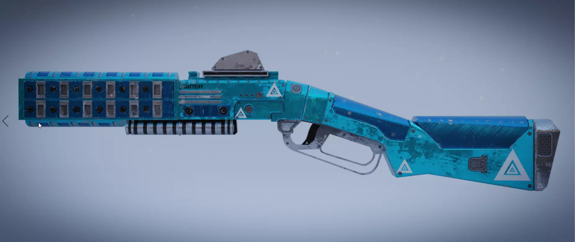 Peacekeeper futuristic gun Low-poly 3D model_0