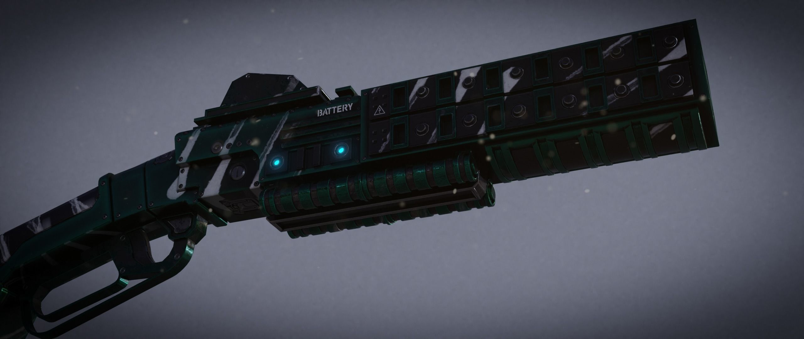 Peacekeeper futuristic gun Low-poly 3D model_39