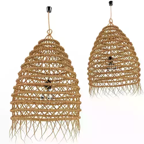 Bamboo Lamp 4 3D model