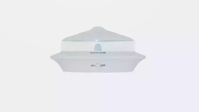 Humidifier baby bottle with light 3D model