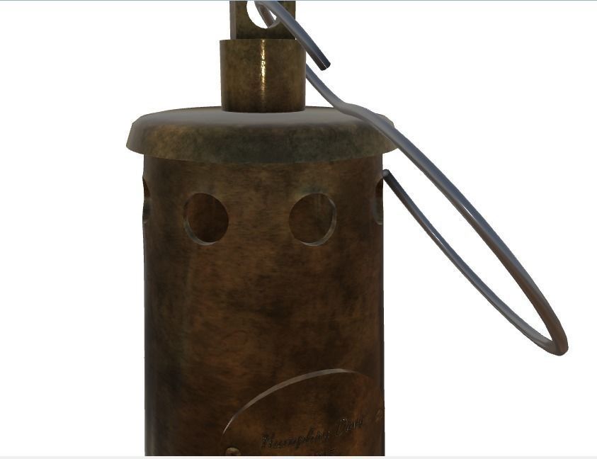 Miners lamp 3D model_5