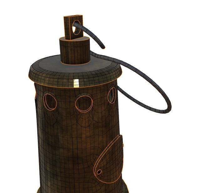 Miners lamp 3D model_8