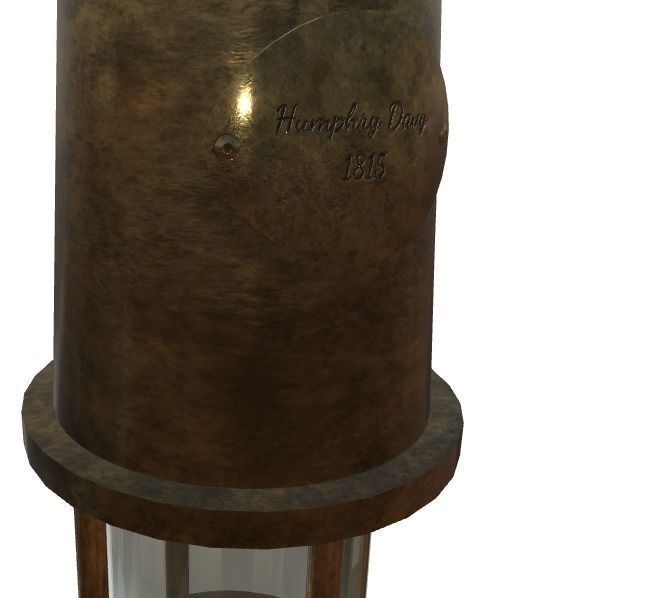Miners lamp 3D model_4