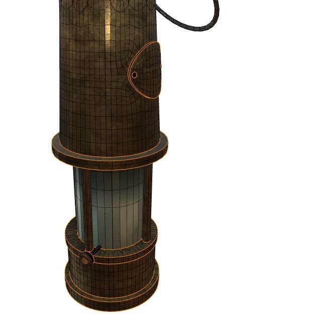 Miners lamp 3D model_9