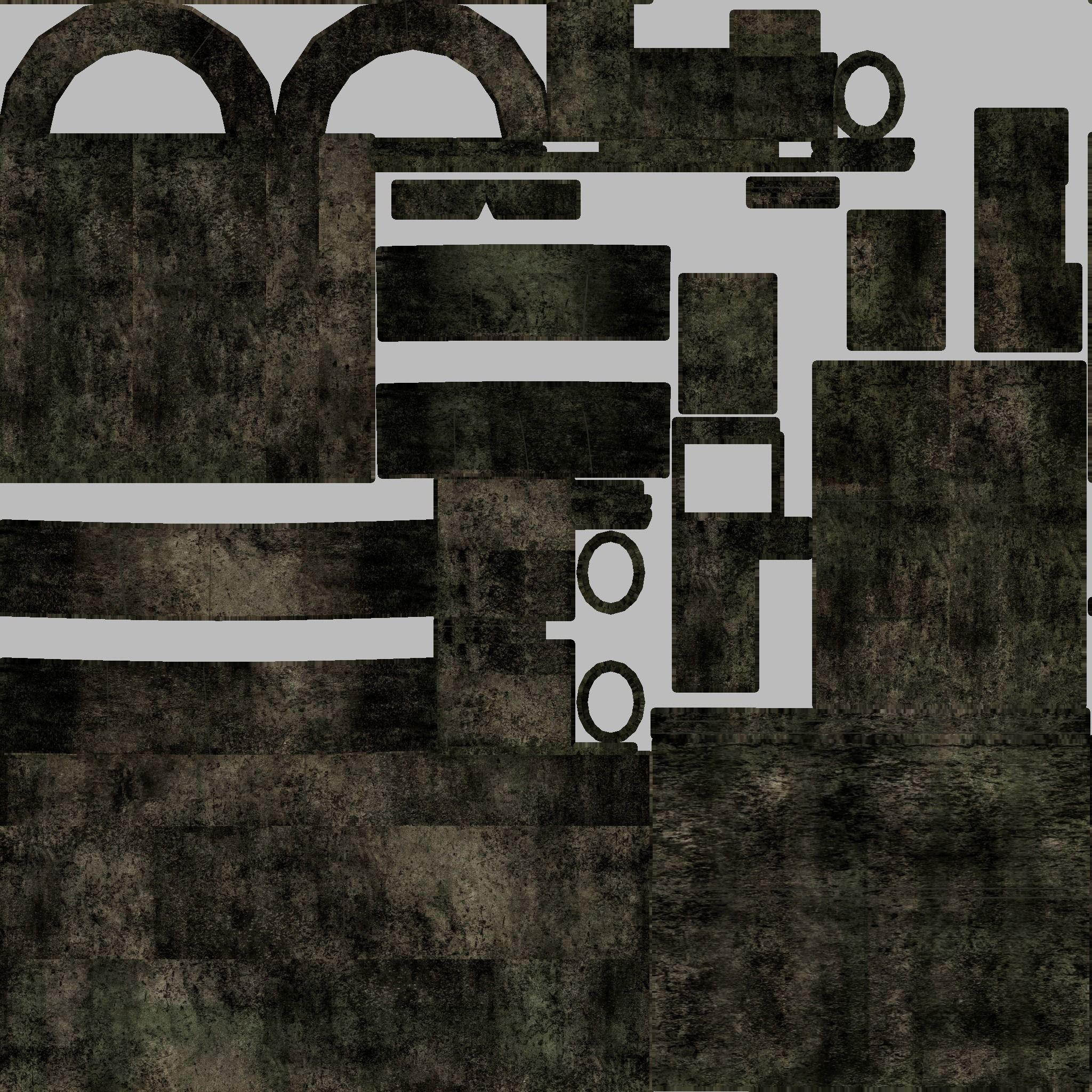 Generic Castle Window Low-poly 3D model_18