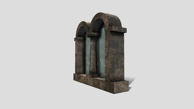 Generic Castle Window Low-poly 3D model