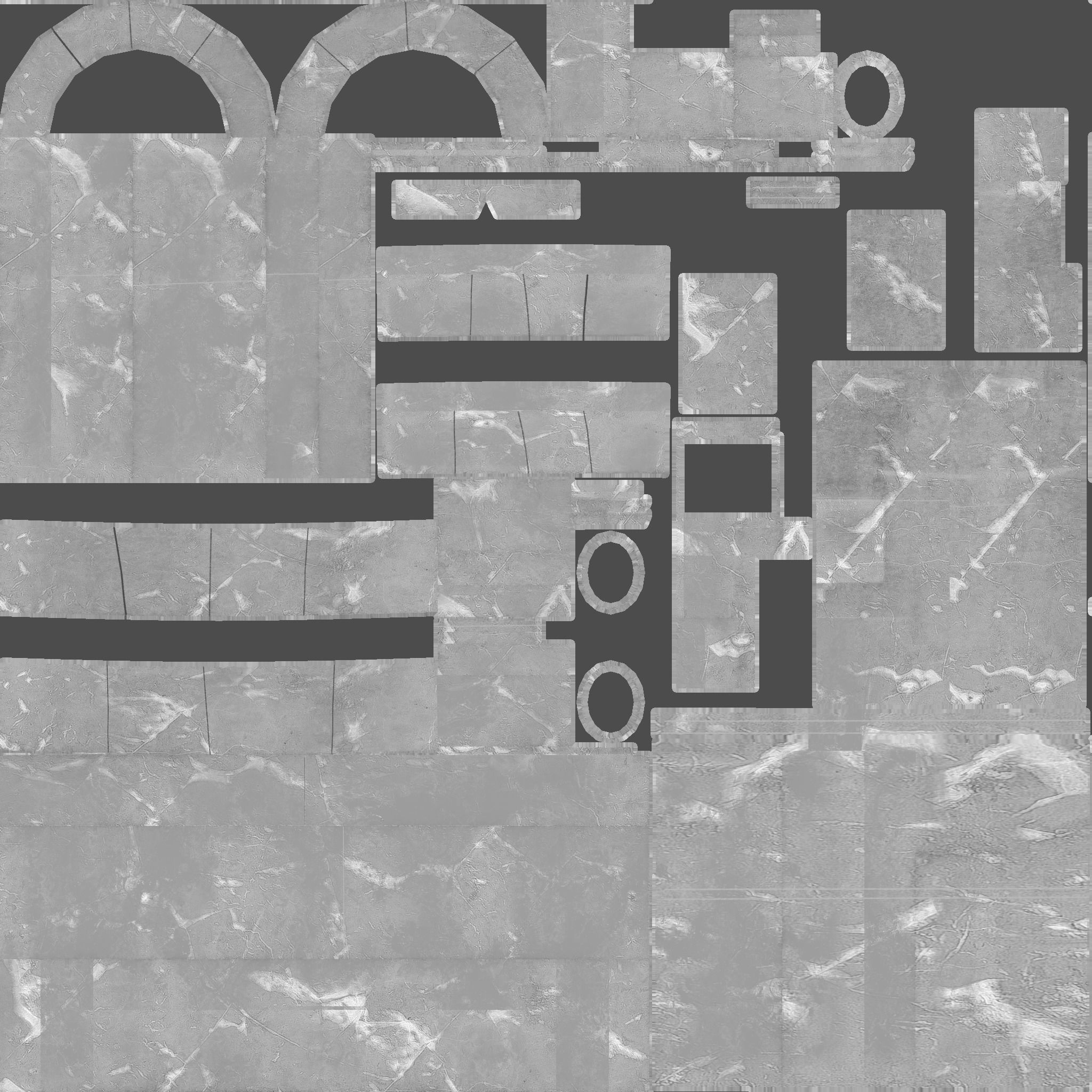 Generic Castle Window Low-poly 3D model_15