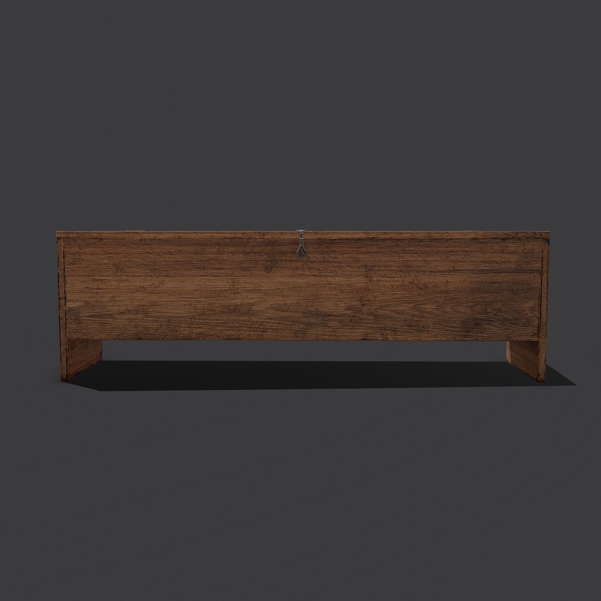 Medieval Chest Low-poly 3D model_9
